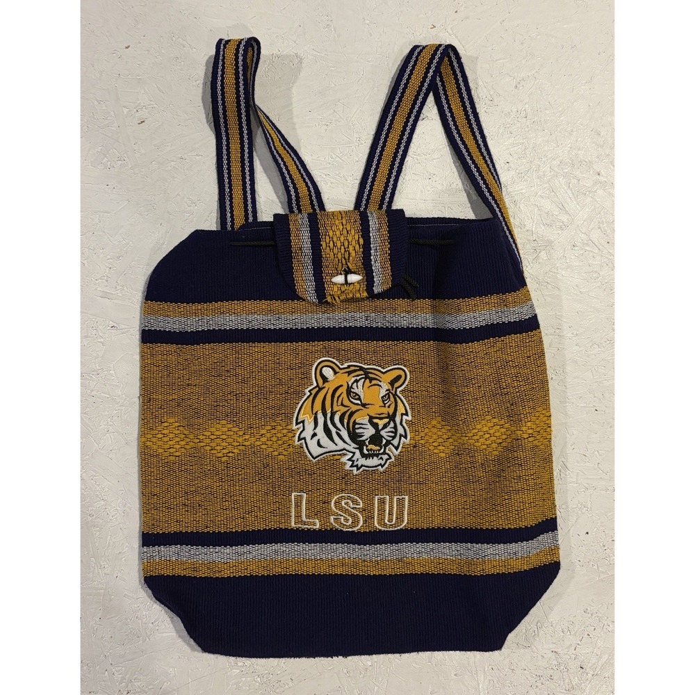 Louisiana‎ State University (LSU)  Women's Serape Like Handbag Purse Backpack